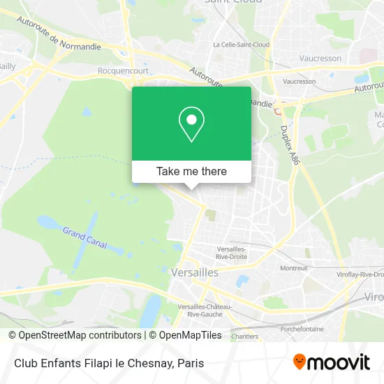 Club Enfants Filapi le Chesnay map