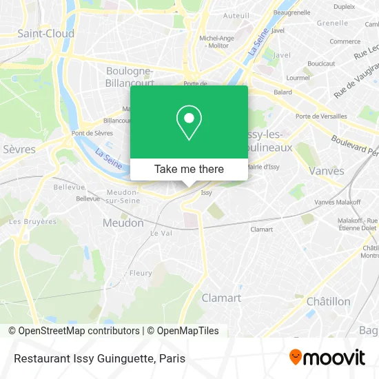 Restaurant Issy Guinguette map