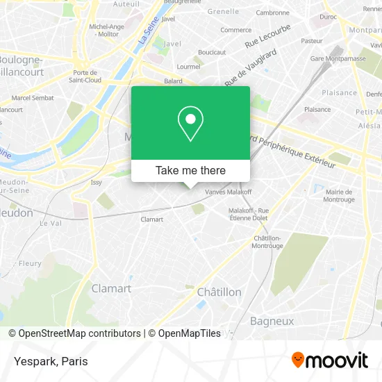 Yespark map