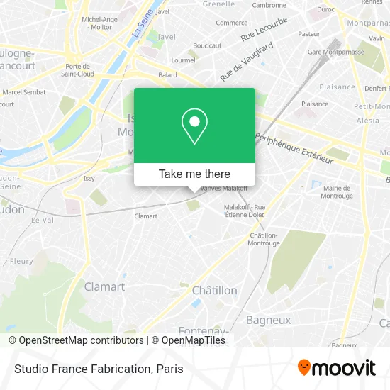 Studio France Fabrication map