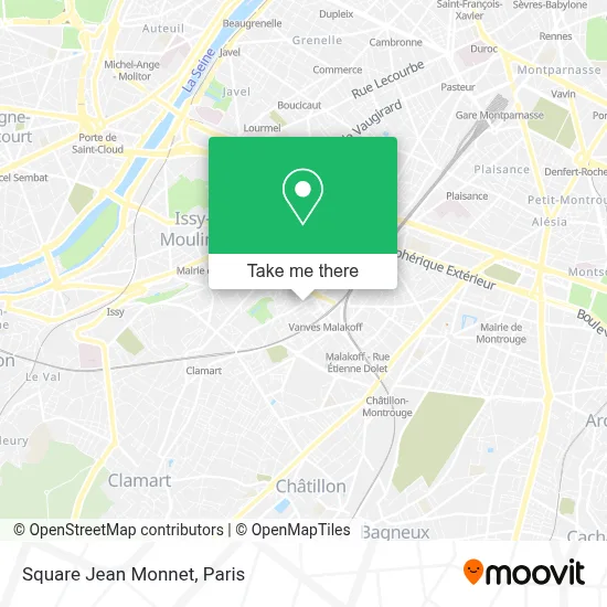 Square Jean Monnet map