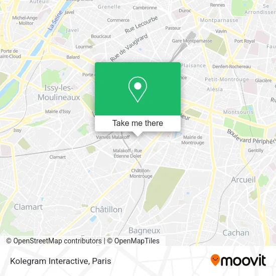 Kolegram Interactive map