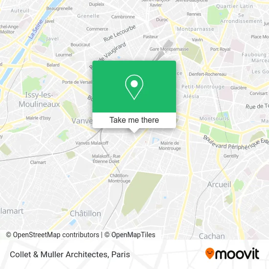 Collet & Muller Architectes map