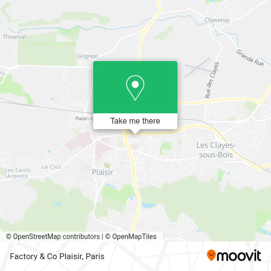Factory & Co Plaisir map