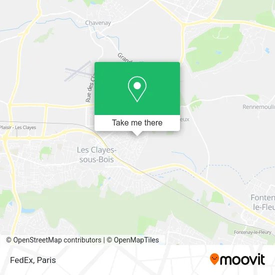 FedEx map