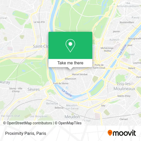 Proximity Paris map