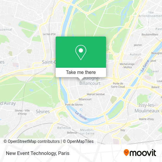 New Event Technology map