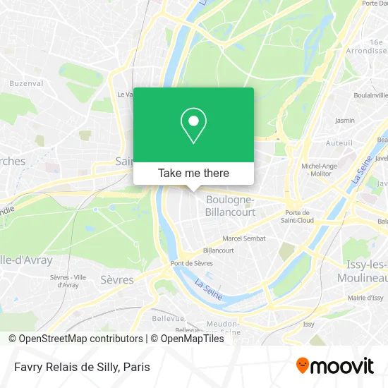 Favry Relais de Silly map