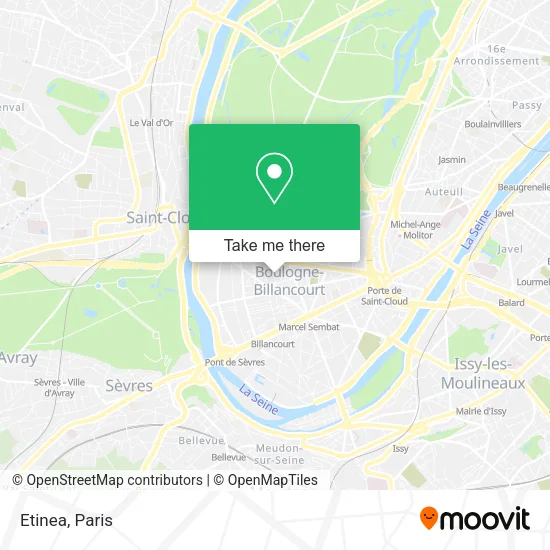 Etinea map