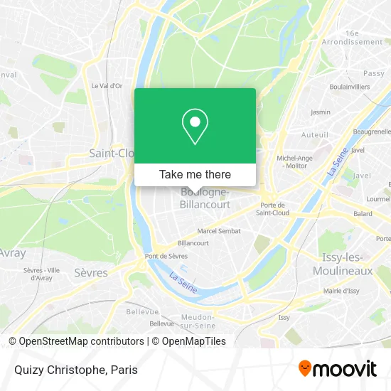 Quizy Christophe map