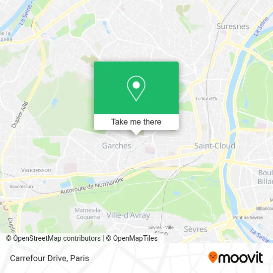 Carrefour Drive map