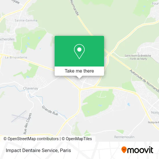 Impact Dentaire Service map