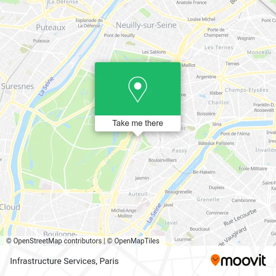 Infrastructure Services map