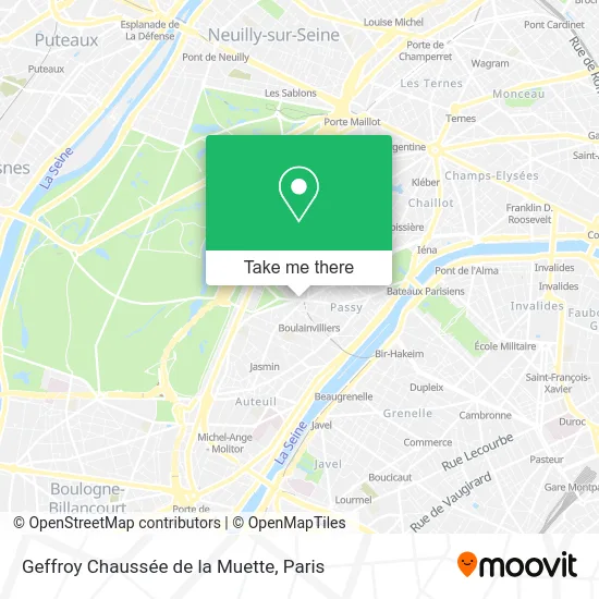 Geffroy Chaussée de la Muette map