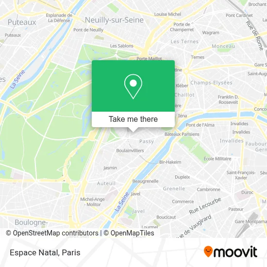 Espace Natal map