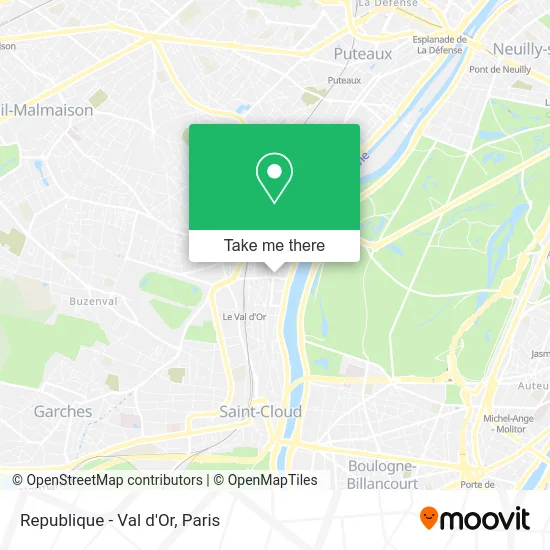 Republique - Val d'Or map