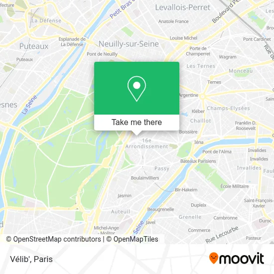 Vélib' map