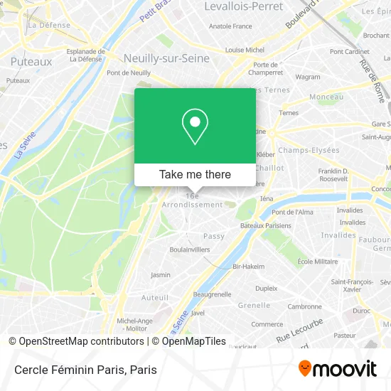 Cercle Féminin Paris map
