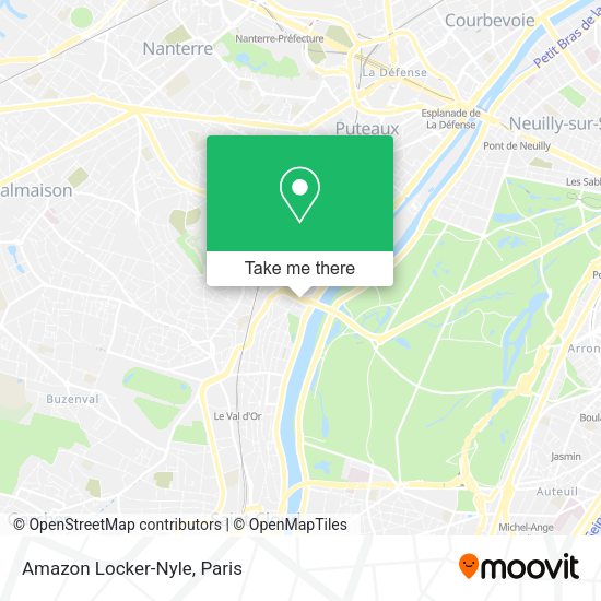 Amazon Locker-Nyle map