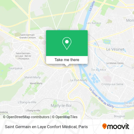 Mapa Saint Germain en Laye Confort Médical