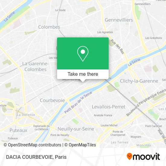 DACIA COURBEVOIE map
