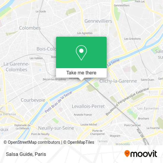 Salsa Guide map