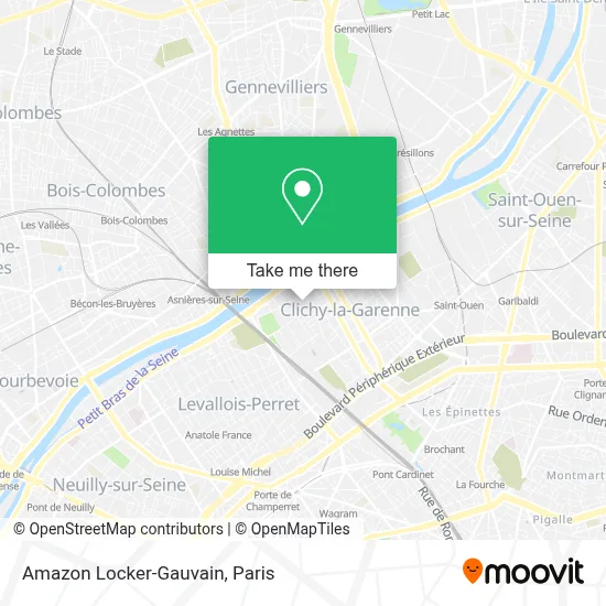 Amazon Locker-Gauvain map