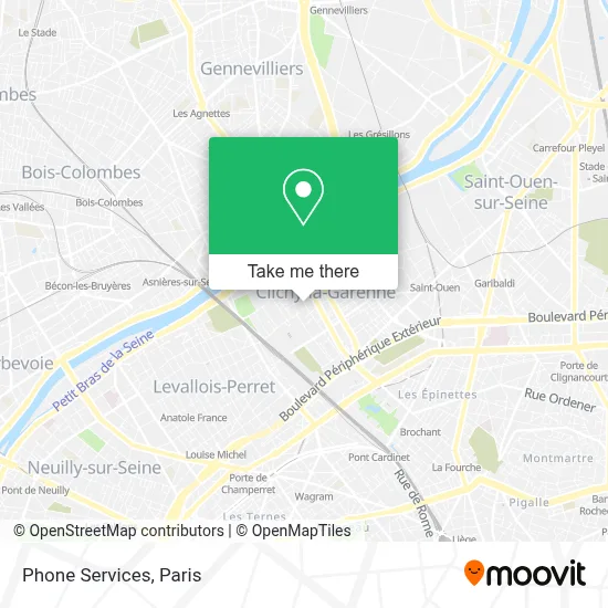 Phone Services map