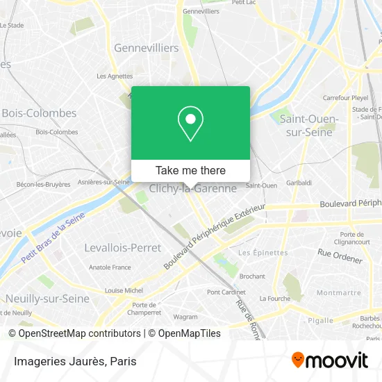 Imageries Jaurès map