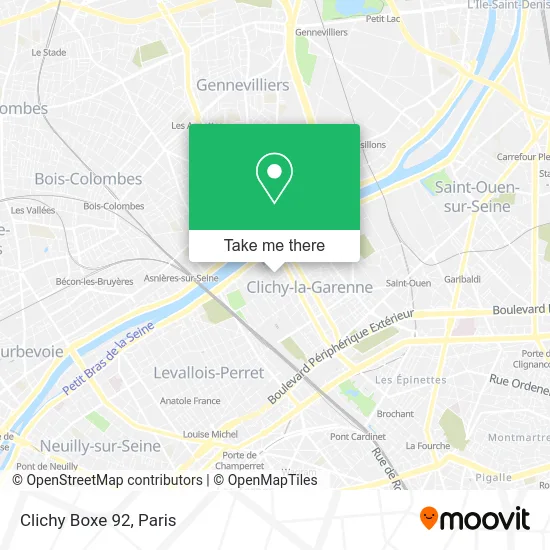 Clichy Boxe 92 map