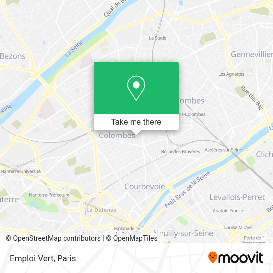 Emploi Vert map