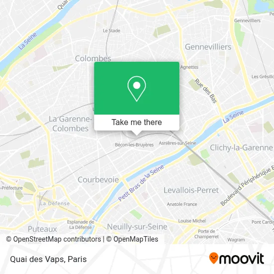 Quai des Vaps map