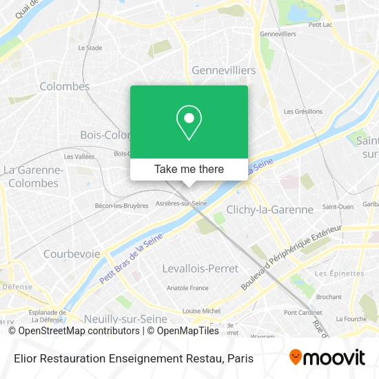 Elior Restauration Enseignement Restau map