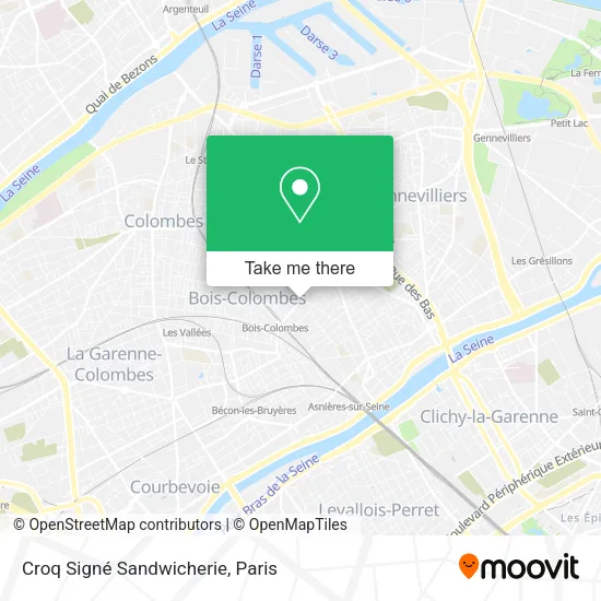 Croq Signé Sandwicherie map