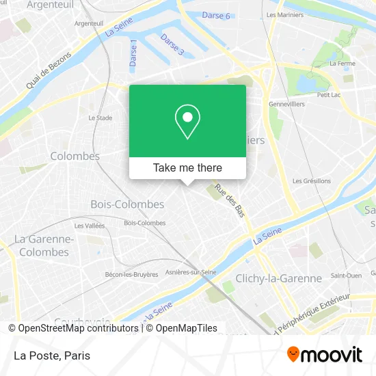 La Poste map