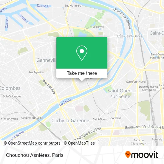 Chouchou Asnières map