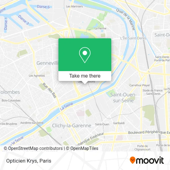 Opticien Krys map