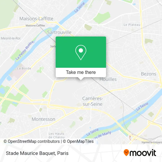 Stade Maurice Baquet map