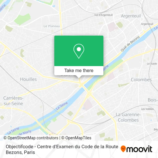 Objectifcode - Centre d'Examen du Code de la Route Bezons map