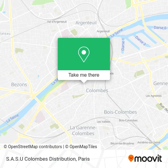 S.A.S.U Colombes Distribution map