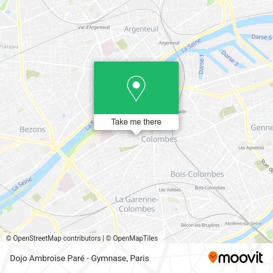 Dojo Ambroise Paré - Gymnase map