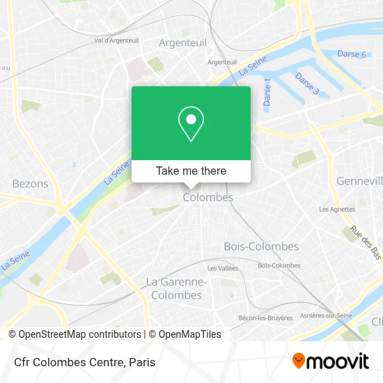 Cfr Colombes Centre map