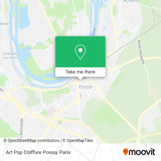 Art Pop Coiffure Poissy map