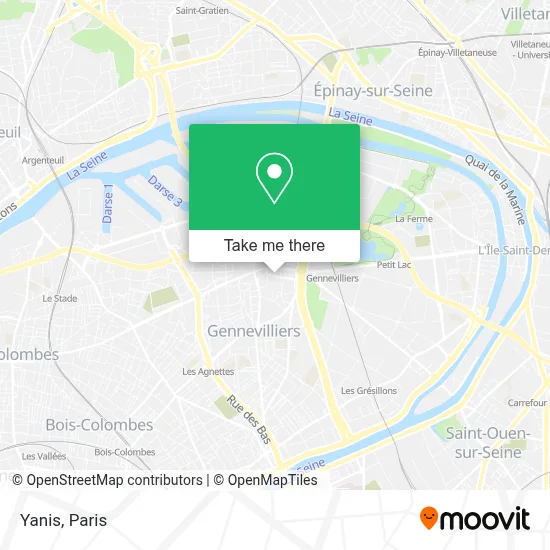 Yanis map