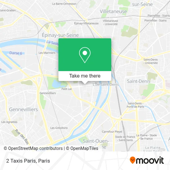 2 Taxis Paris map