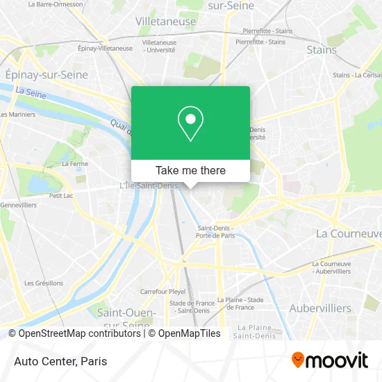 Centre Auto map