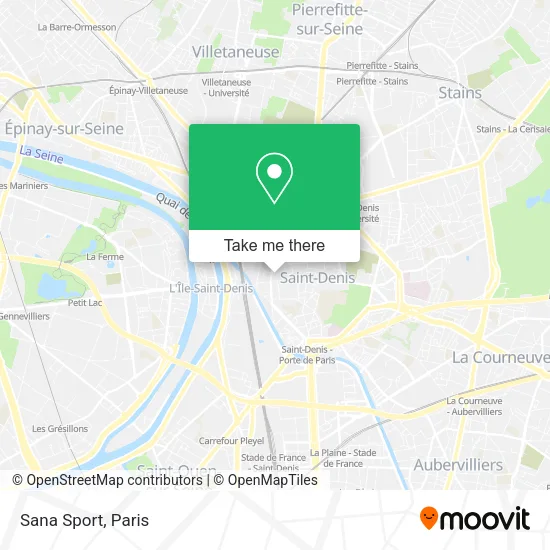 Sana Sport map