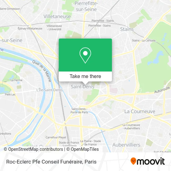 Roc-Eclerc Pfe Conseil Funéraire map