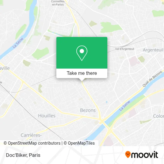 Doc'Biker map