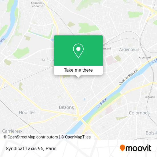 Syndicat Taxis 95 map